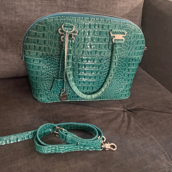 Stauer faux crocodile purse green - Picture 1 of 4